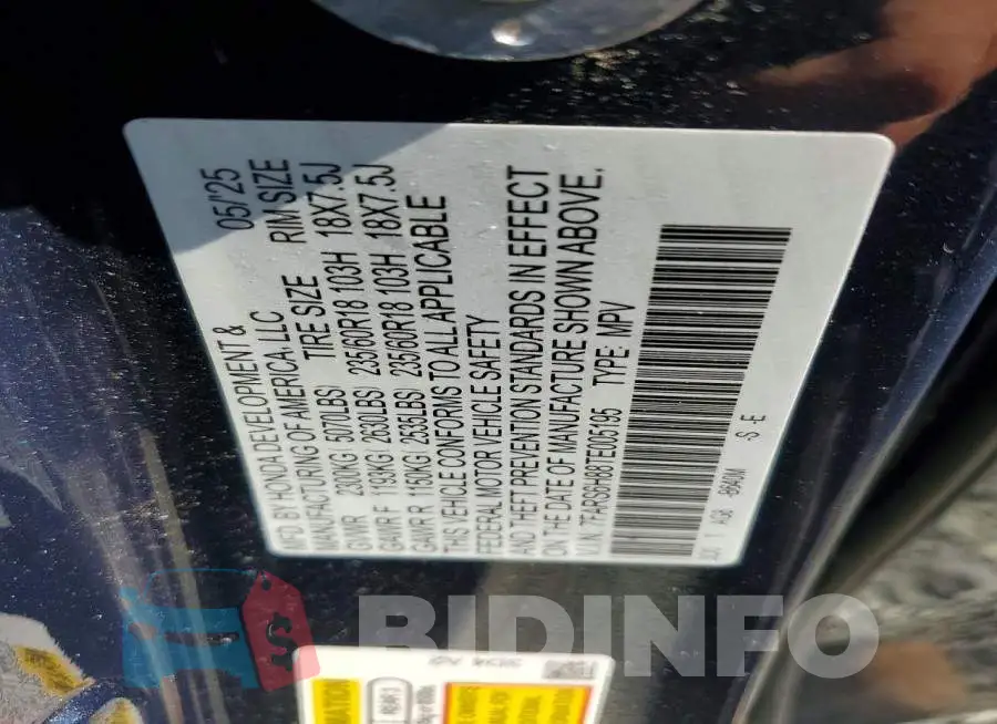 7FARS6H88TE005195 Photo# 12