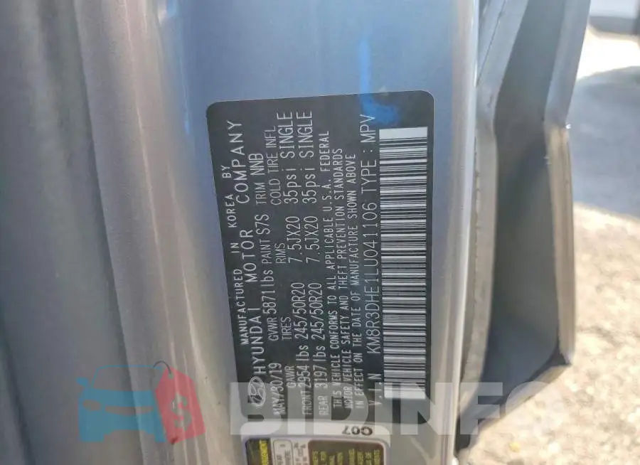 KM8R3DHE1LU041106 Photo# 13