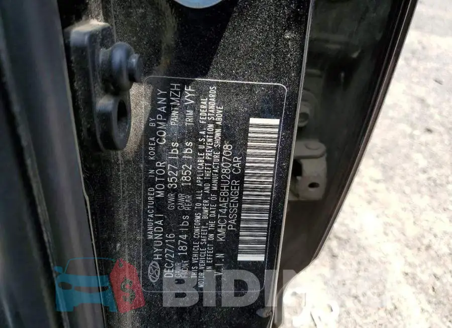 KMHCT4AE8HU280708 Photo# 12