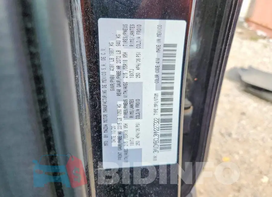 3MVDMBCL3MM227322 Photo# 12