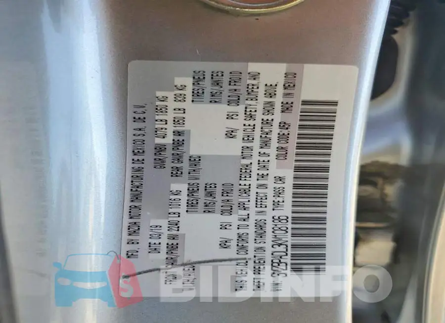 3MZBPADL3KM108186 Photo# 12