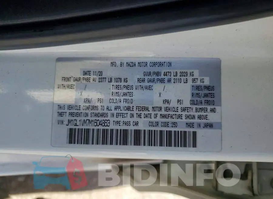 JM1GL1VM7M1604863 Photo# 12
