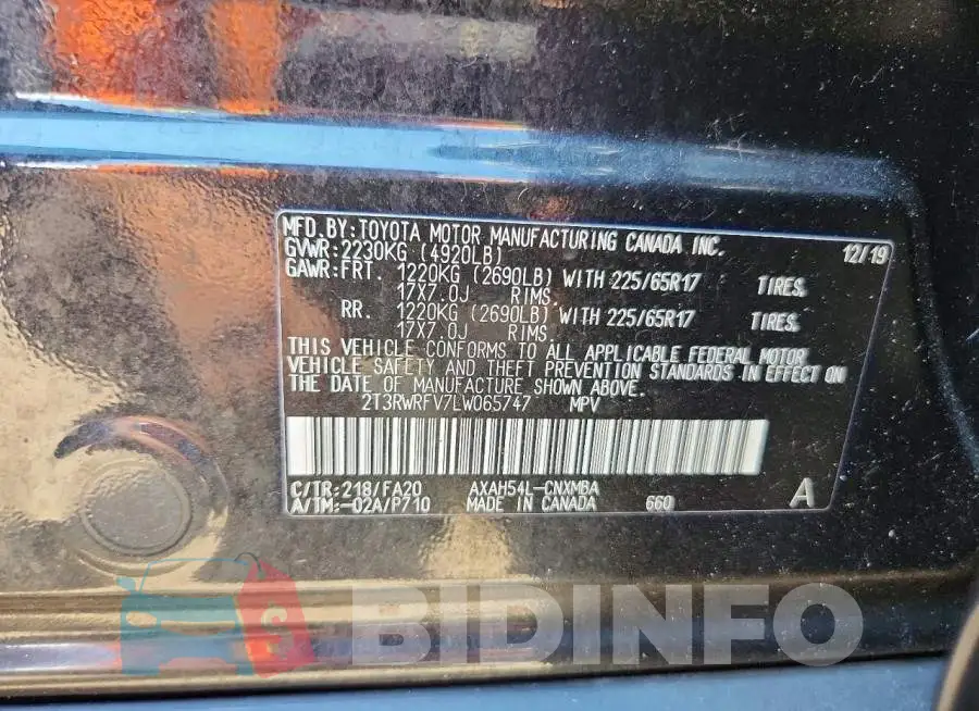 2T3RWRFV7LW065747 Photo# 13