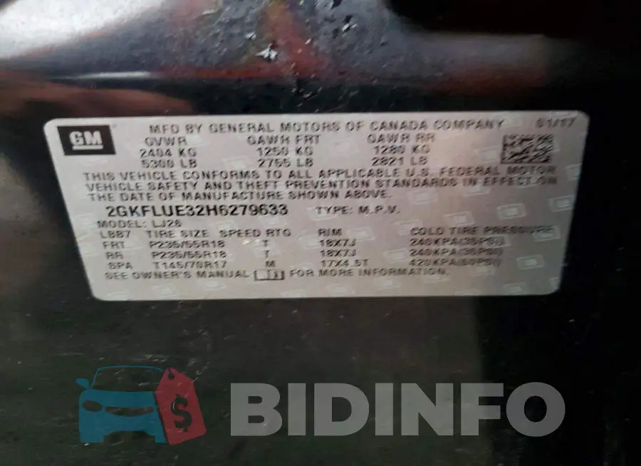 2GKFLUE32H6279633 Photo# 14