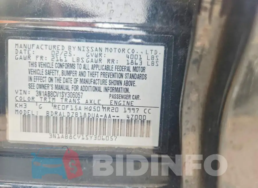 3N1AB8CV1SY306057 Photo# 12