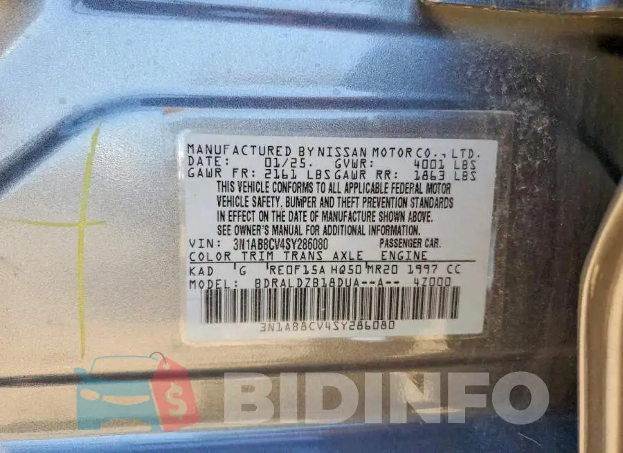 3N1AB8CV4SY286080 Photo# 12