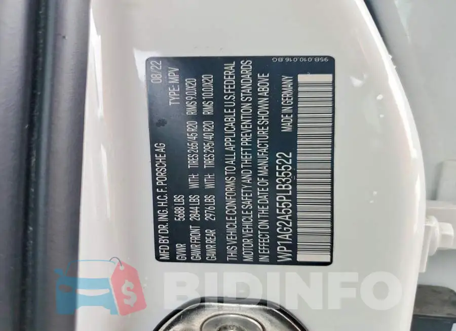 WP1AG2A55PLB35522 Photo# 14