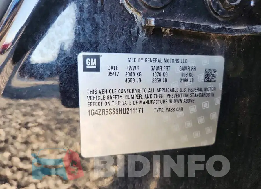 1G4ZR5SS5HU211171 Photo# 12