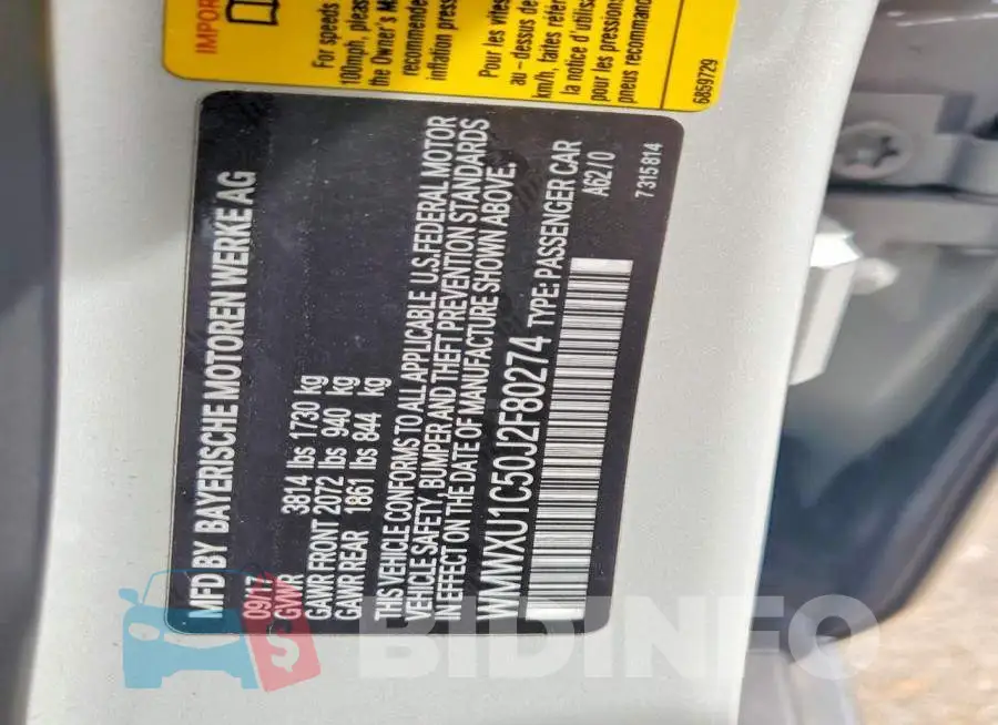WMWXU1C50J2F80274 Photo# 14