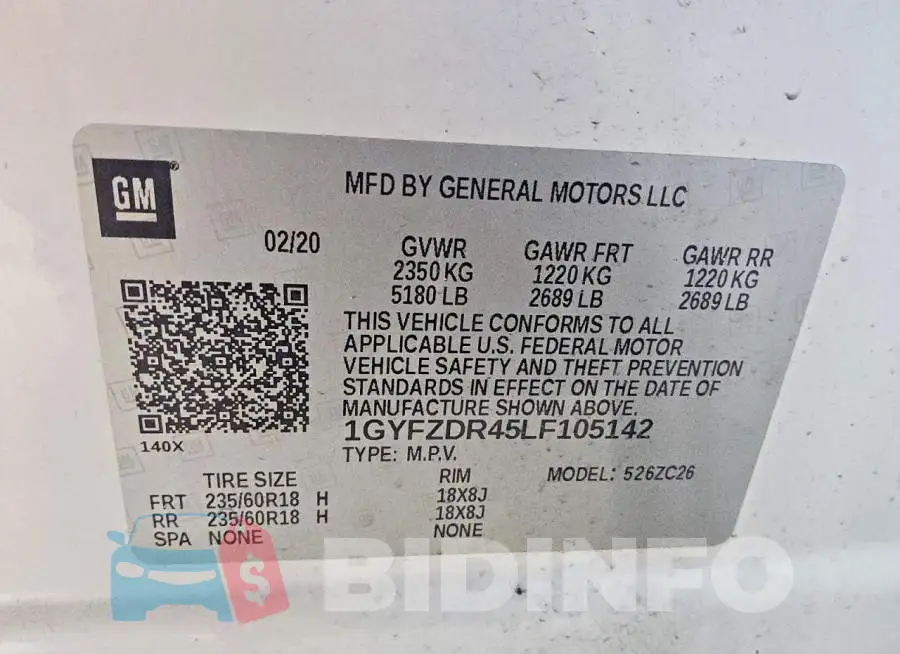 1GYFZDR45LF105142 Photo# 13