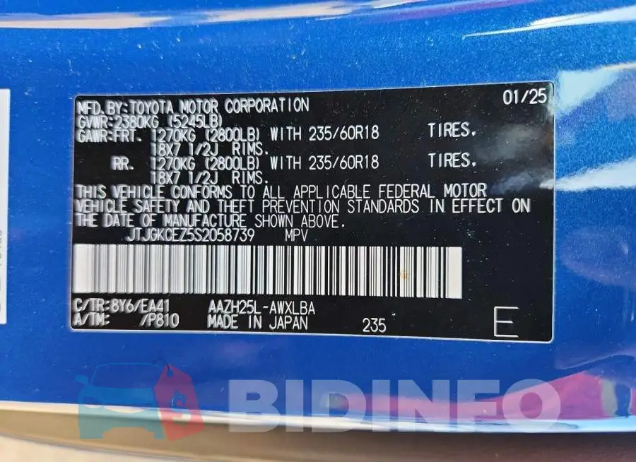 JTJGKCEZ5S2058739 Photo# 12