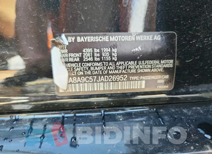 WBA8A9C57JAD26952 Photo# 13