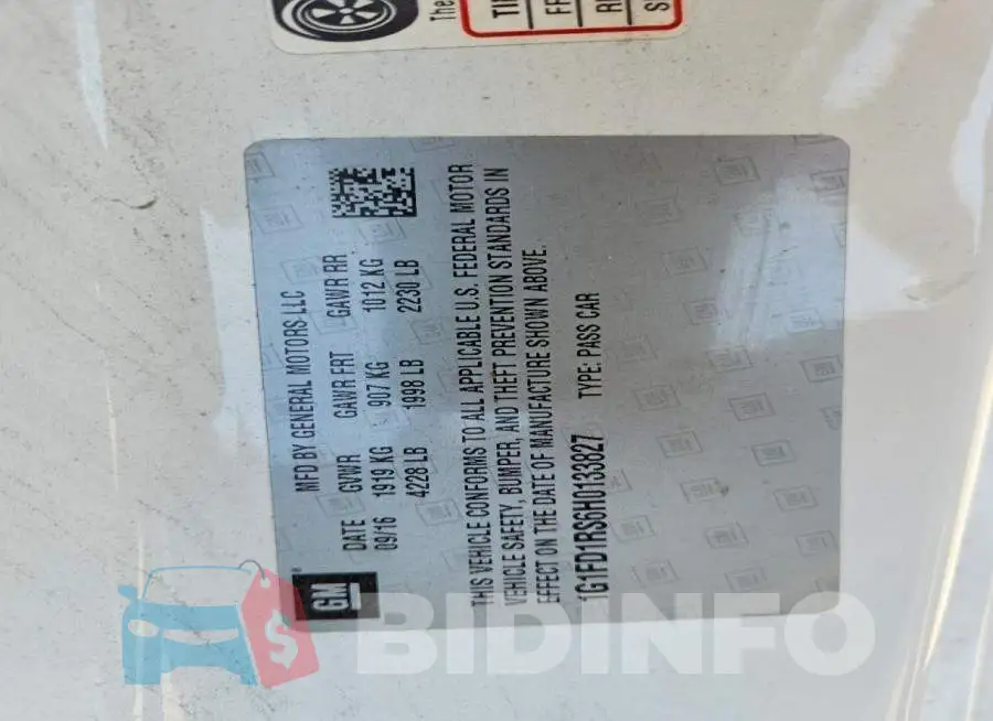 1G1FD1RS6H0133827 Photo# 12