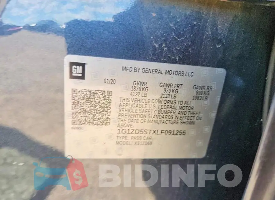 1G1ZD5STXLF091255 Photo# 13