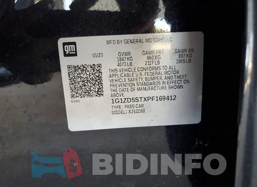 1G1ZD5STXPF169412 Photo# 13