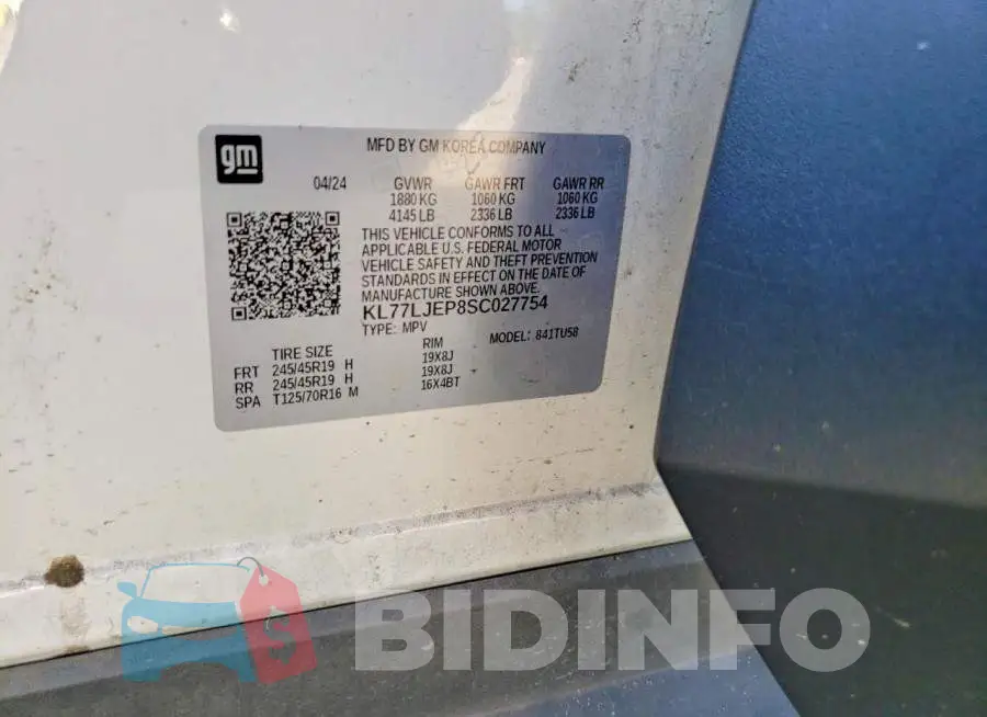KL77LJEP8SC027754 Photo# 12