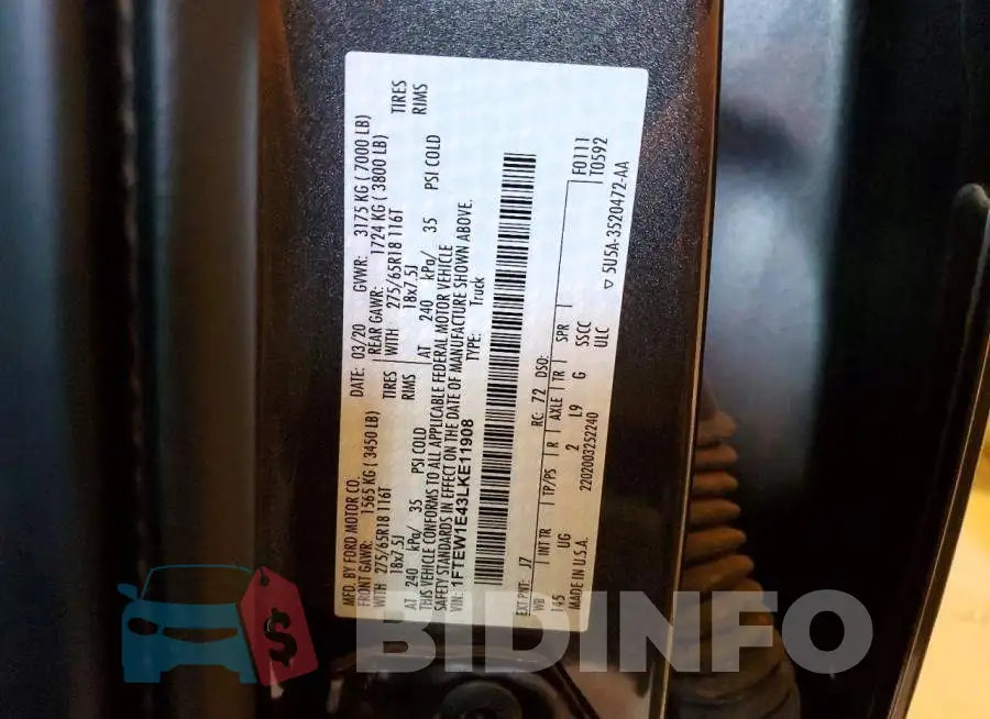 1FTEW1E43LKE11908 Photo# 12