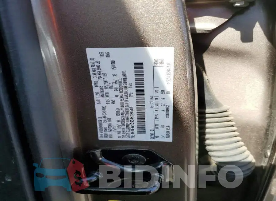 1FTFW1E53JKC88587 Photo# 12