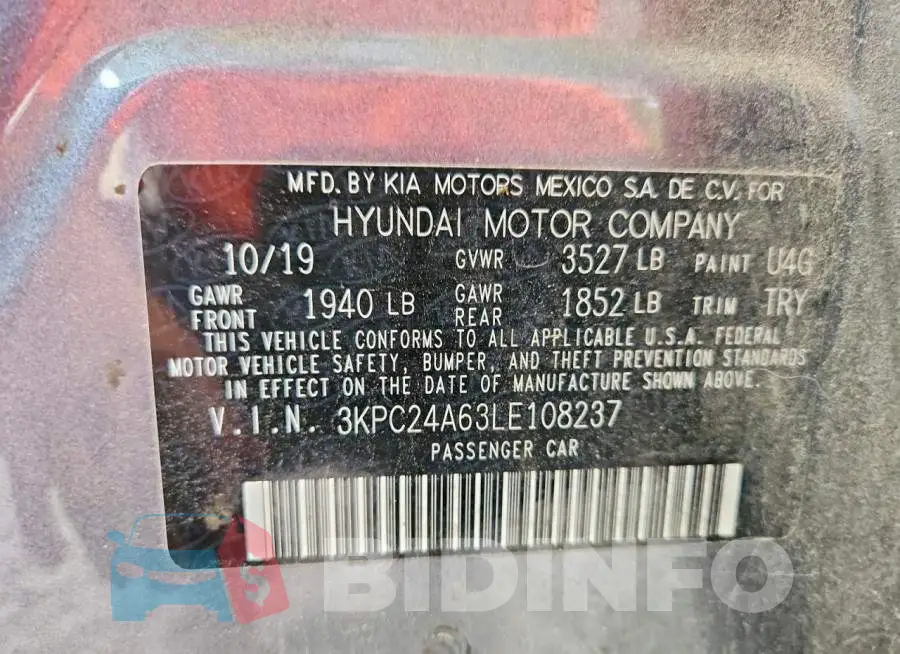 3KPC24A63LE108237 Photo# 12