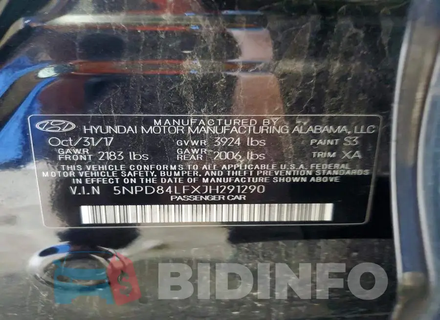 5NPD84LFXJH291290 Photo# 12