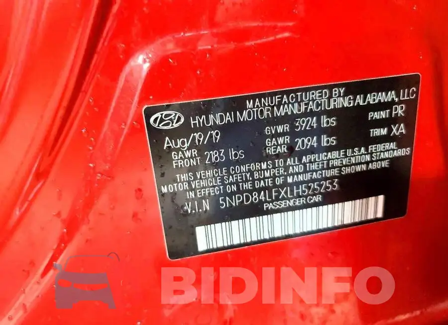 5NPD84LFXLH525253 Photo# 12