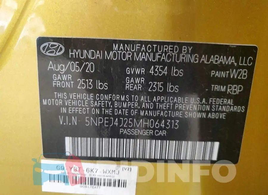 5NPEJ4J25MH064313 Photo# 12