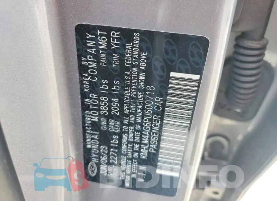 KMHLM4AG6PU600718 Photo# 12