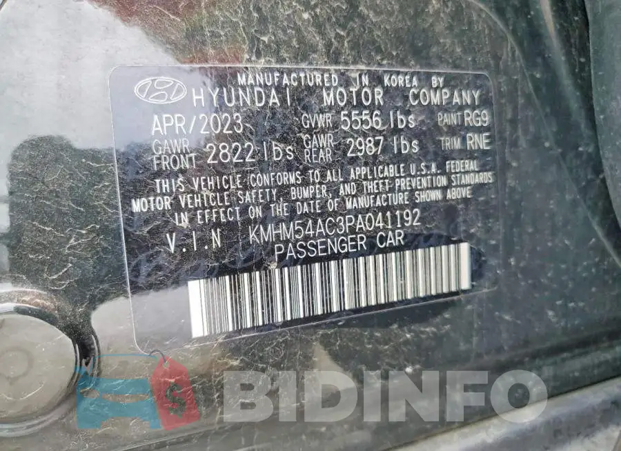 KMHM54AC3PA041192 Photo# 12