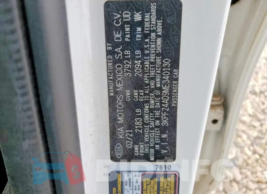 3KPF24AD9ME340130 Photo# 12