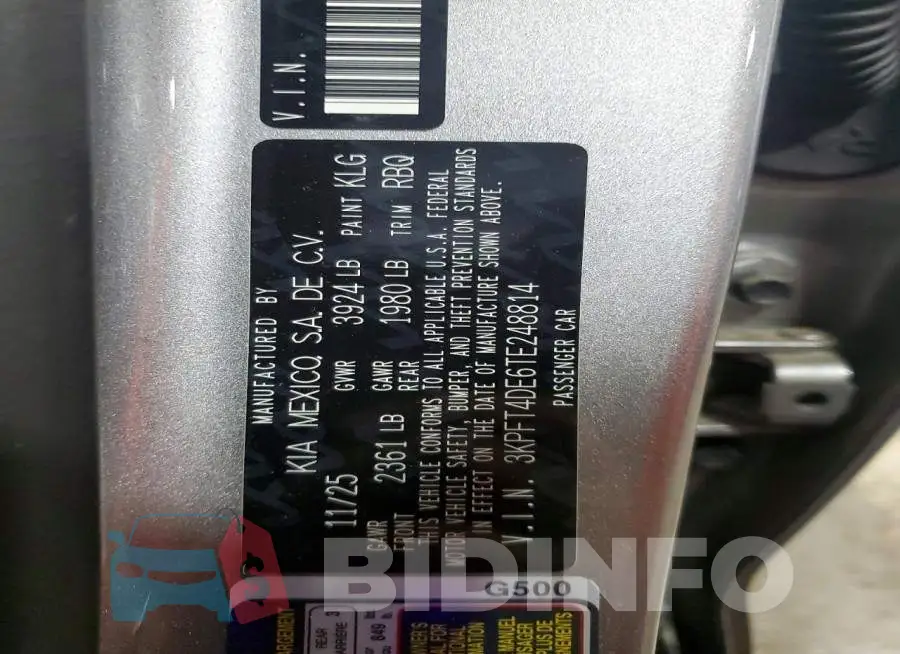 3KPFT4DE6TE248814 Photo# 13