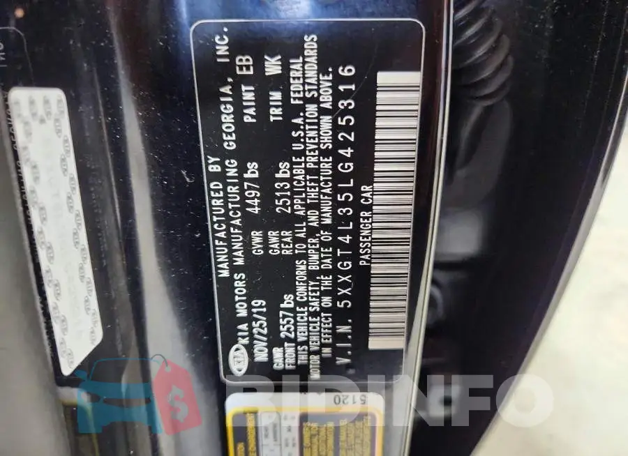 5XXGT4L35LG425316 Photo# 12