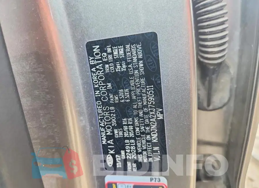KNDJN2A2XJ7590511 Photo# 13