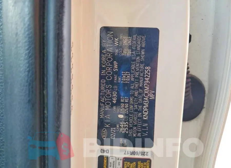 KNDPM3ACXM7942258 Photo# 13