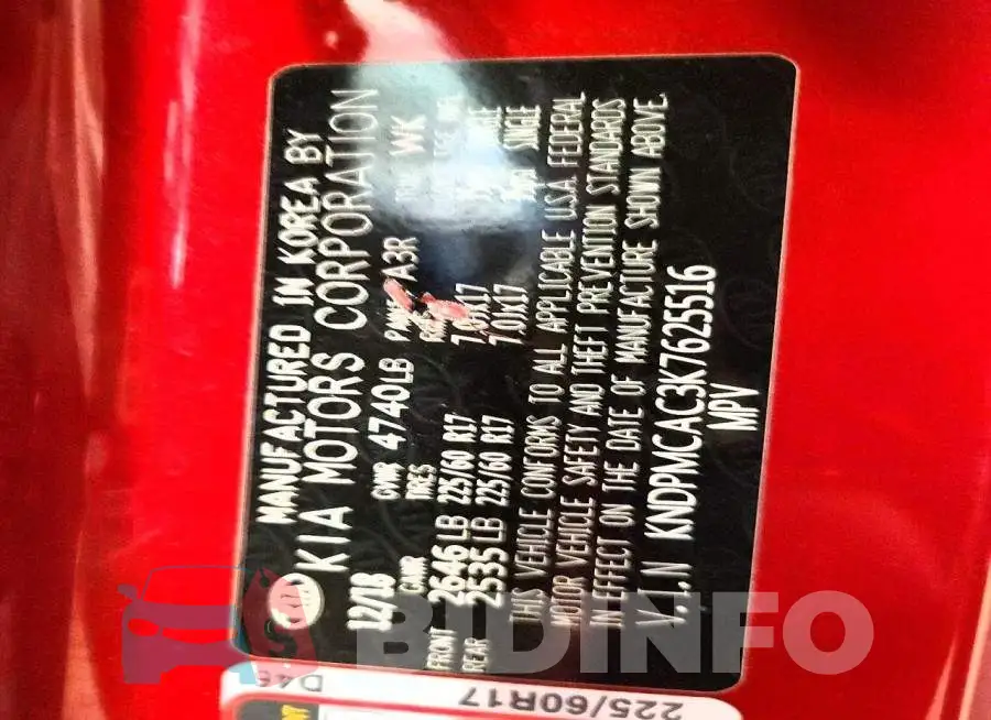 KNDPMCAC3K7625516 Photo# 13
