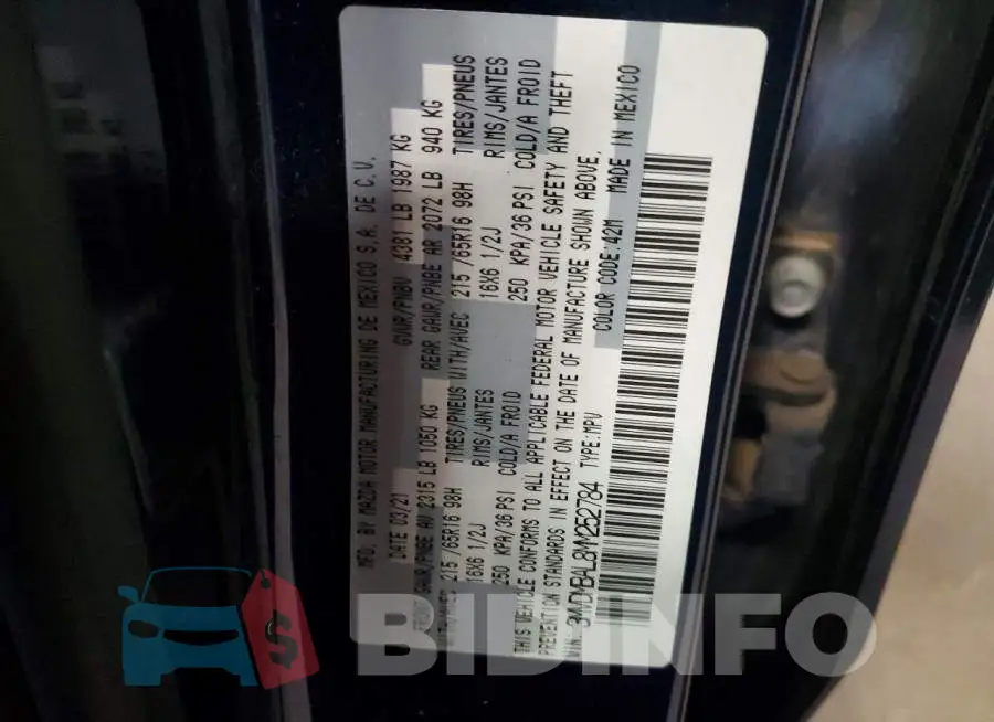 3MVDMBAL8MM252784 Photo# 13