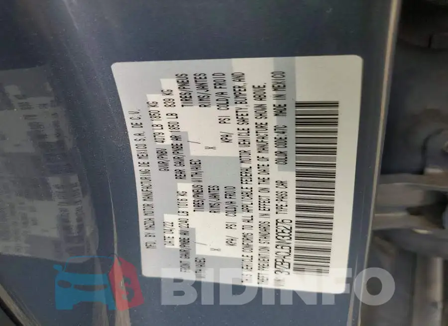 3MZBPACL6NM305276 Photo# 12