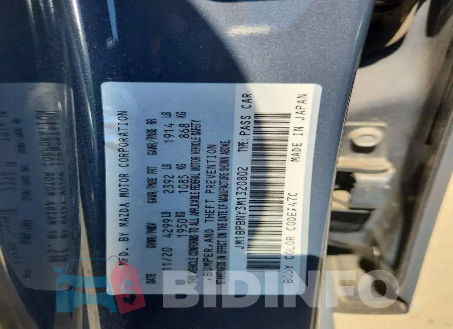 JM1BPBNY3M1320802 Photo# 12