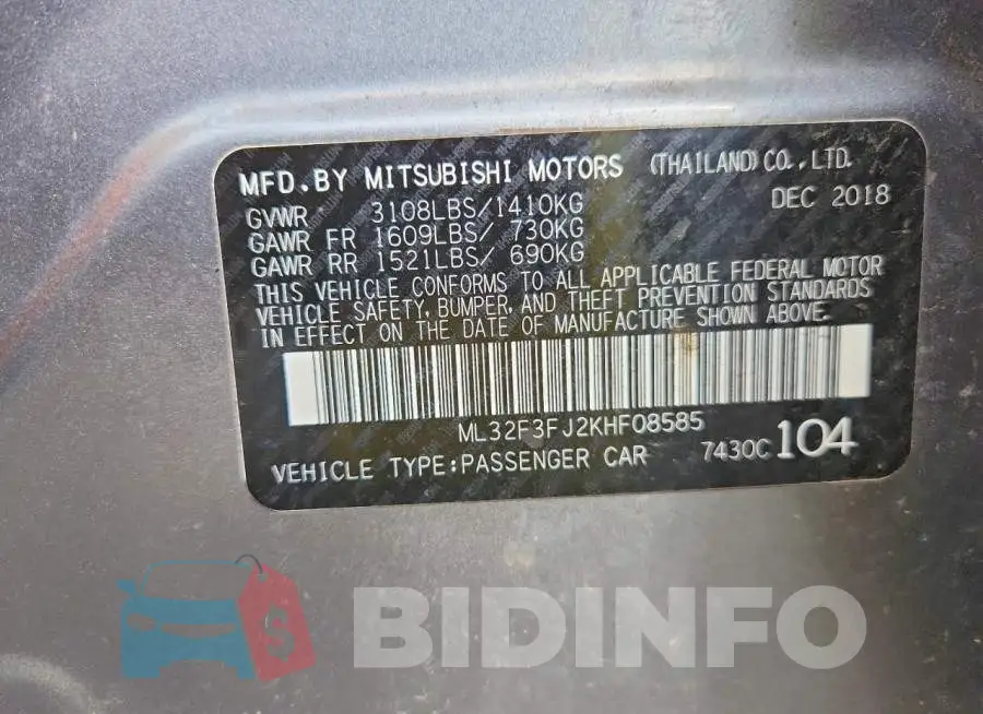 ML32F3FJ2KHF08585 Photo# 12