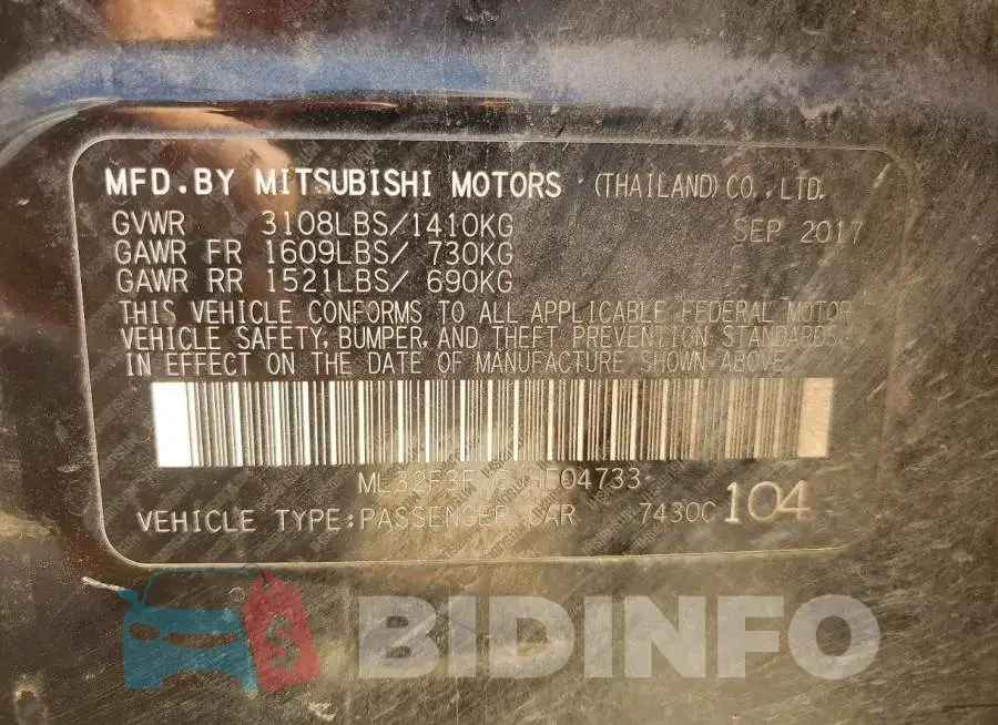 ML32F3FJ6JHF04733 Photo# 12