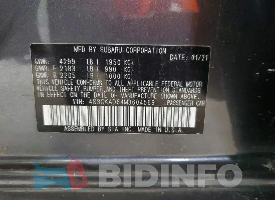 4S3GKAD64M3604569 Photo# 13