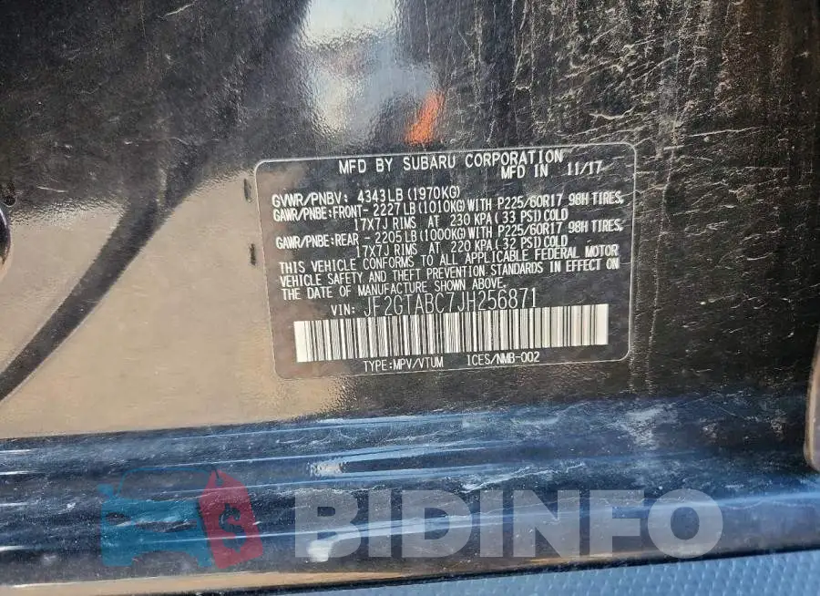 JF2GTABC7JH256871 Photo# 14