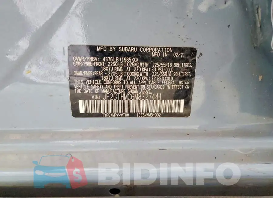 JF2GTHMC6M8327441 Photo# 12