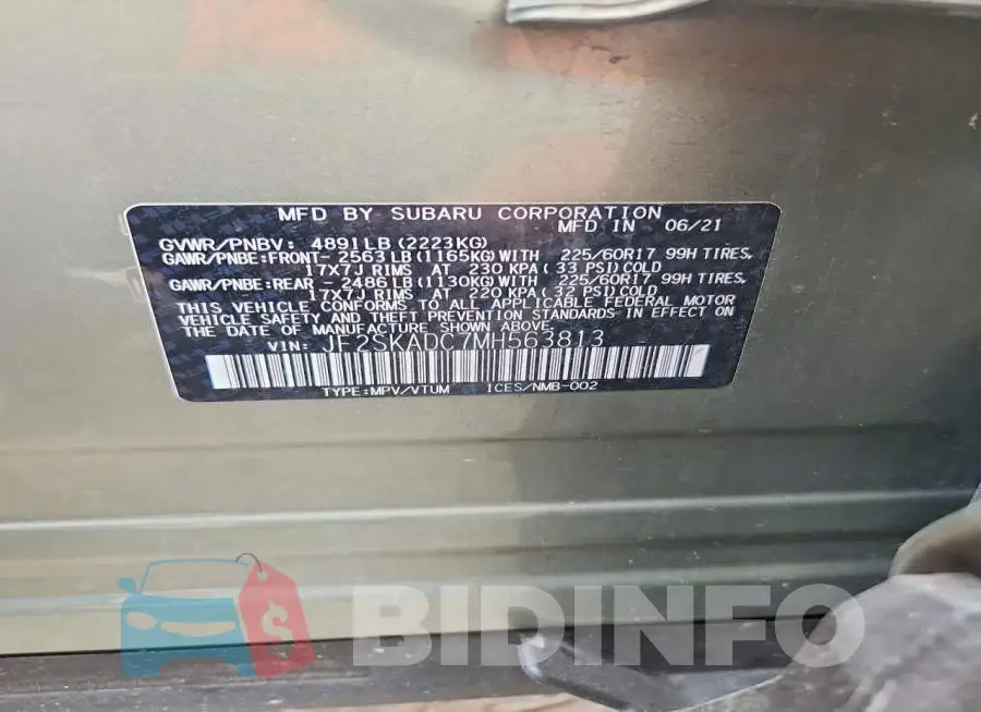 JF2SKADC7MH563813 Photo# 13