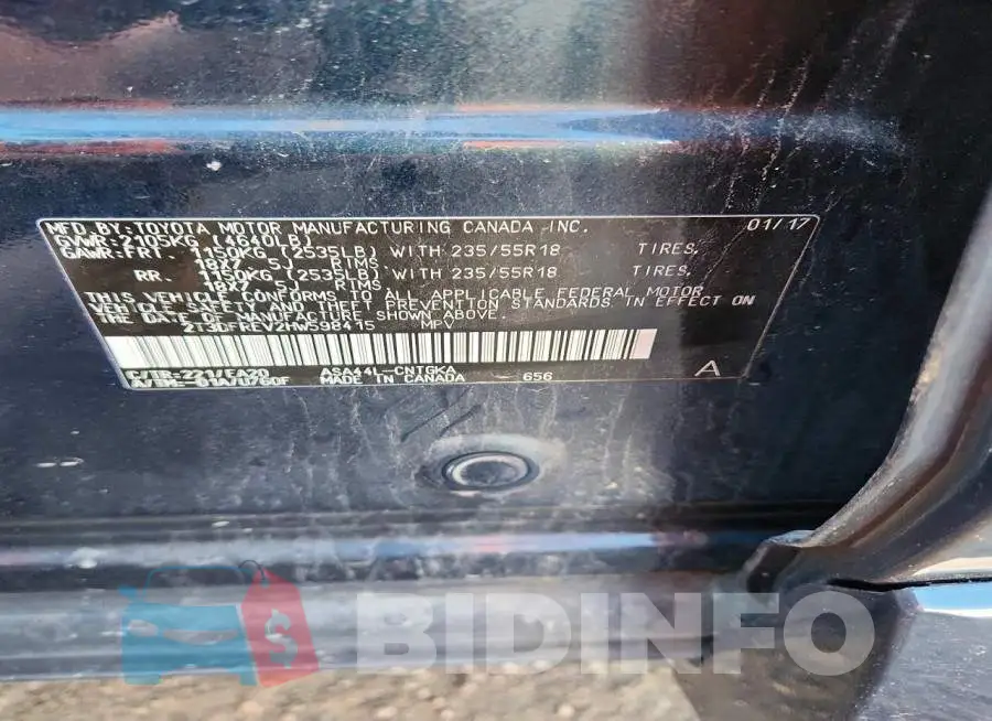 2T3DFREV2HW598415 Photo# 13