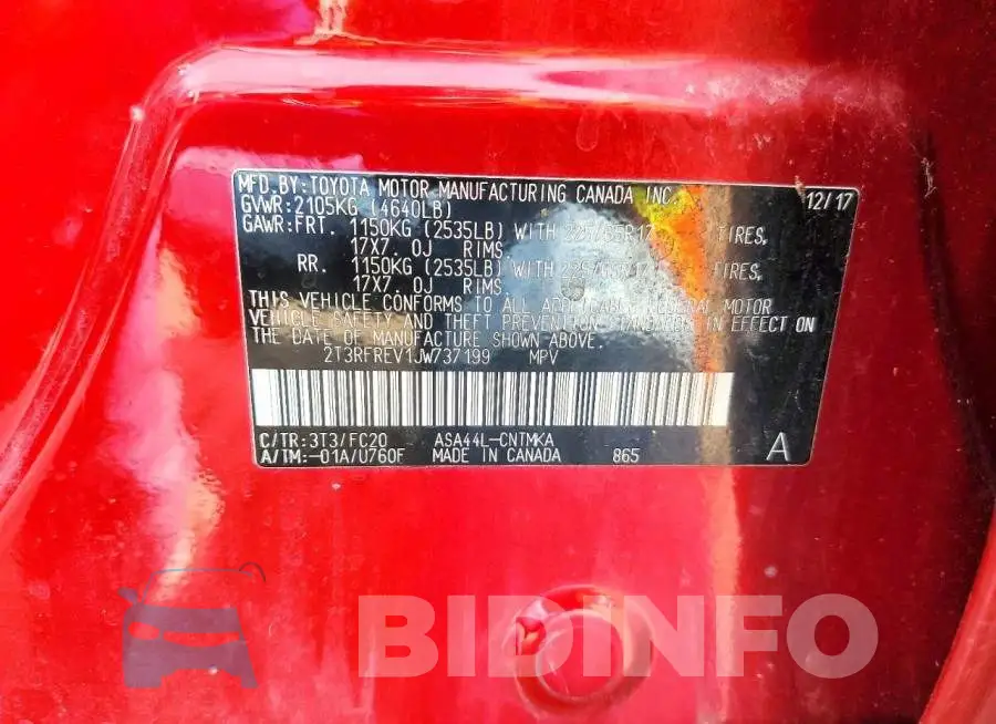 2T3RFREV1JW737199 Photo# 13