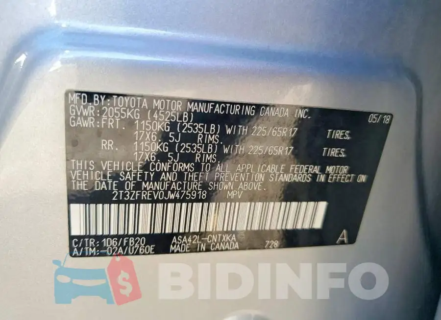 2T3ZFREV0JW475918 Photo# 13