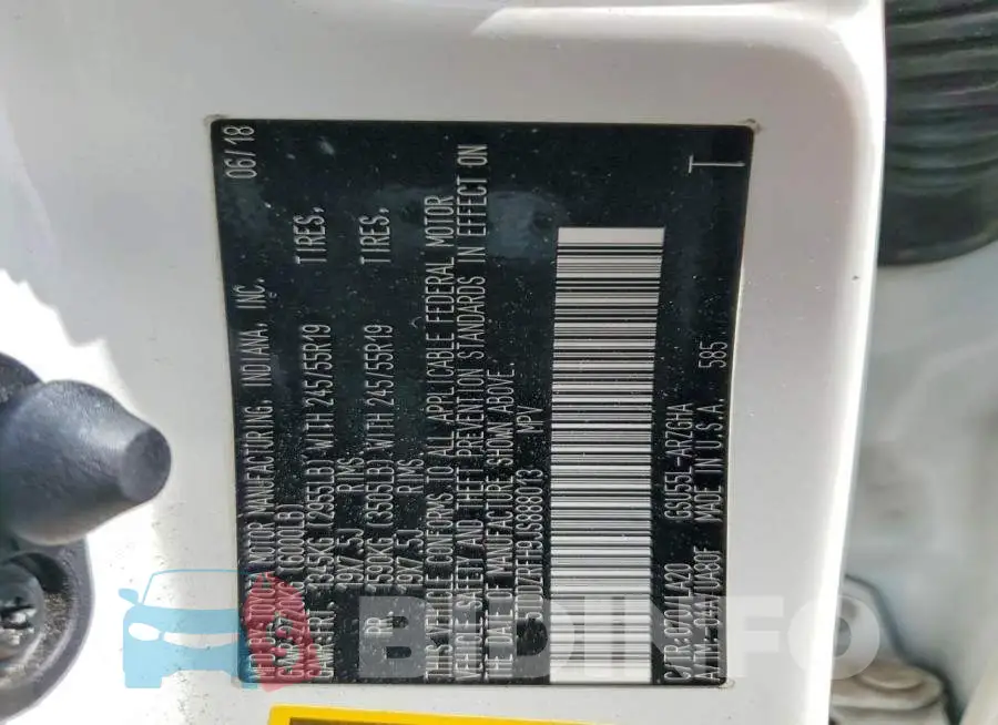 5TDDZRFH9JS888013 Photo# 13