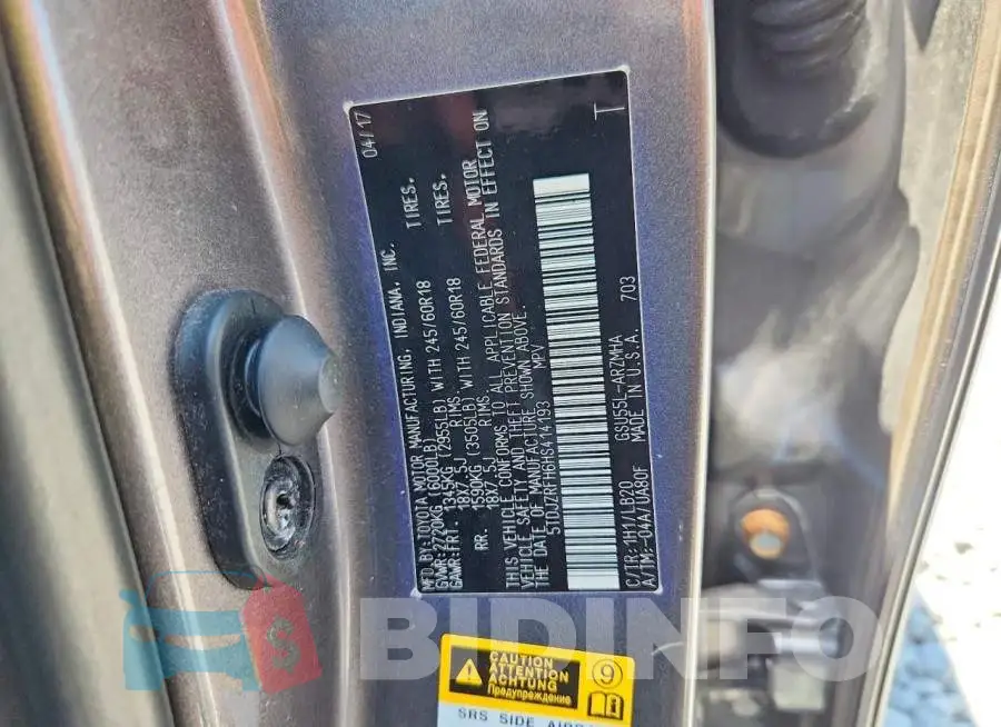 5TDJZRFH6HS414193 Photo# 13