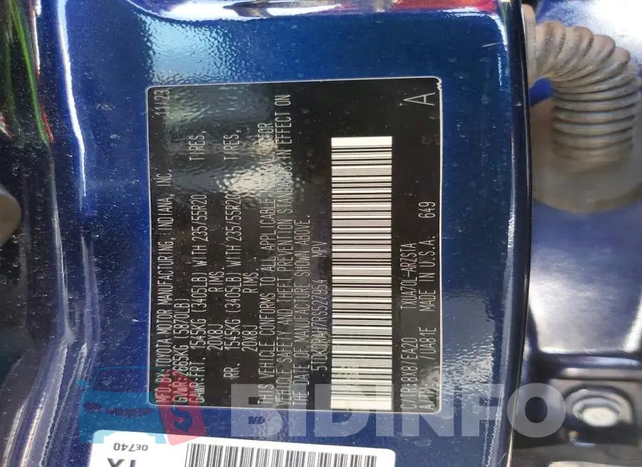 5TDKDRAH7RS527954 Photo# 13