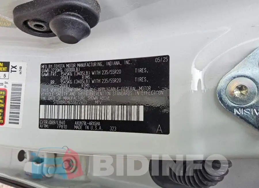 5TDXBRCH6SS672403 Photo# 13
